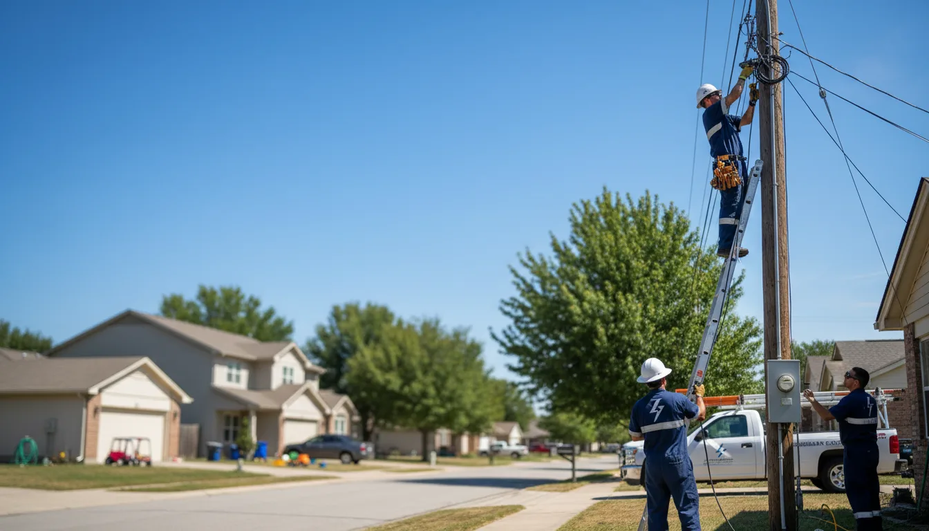 Residential electrician providing installation services in New Boston, MI